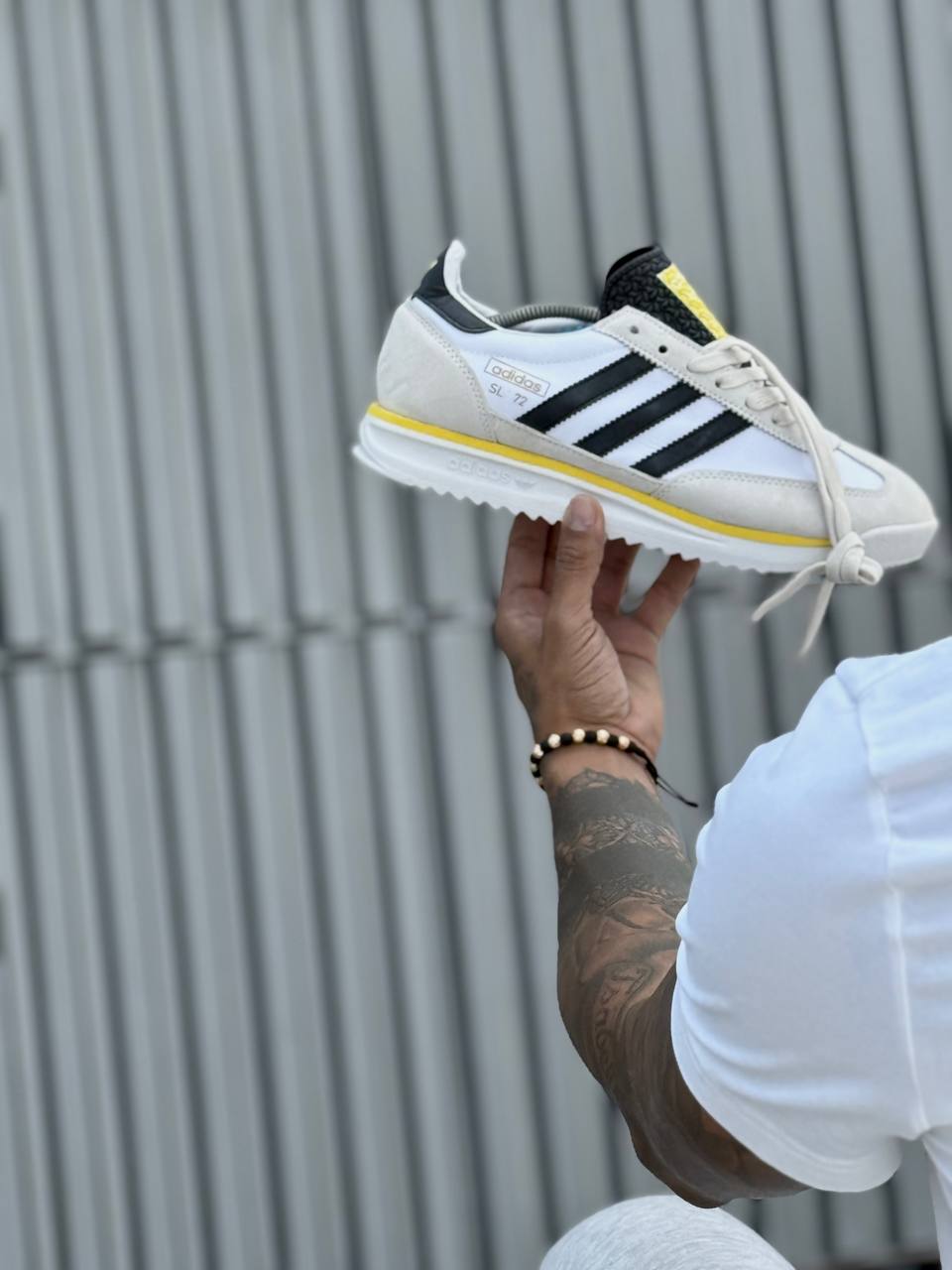 Adidas Sl 72 Blaca amarrillo