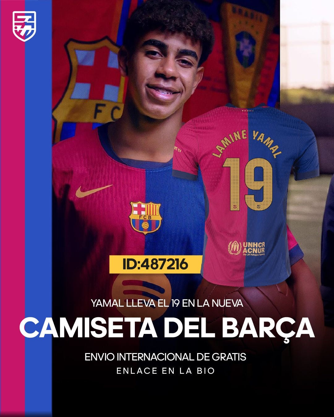 Camiseta Barcelona 2024 lamine Gamal