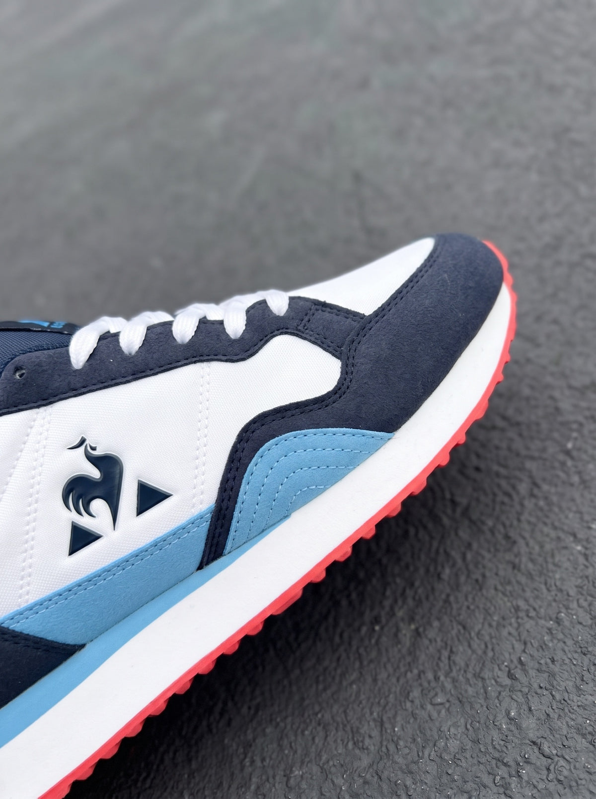 Le Coq Sportif Jet Star 2 Blanca Azul Marino Celeste