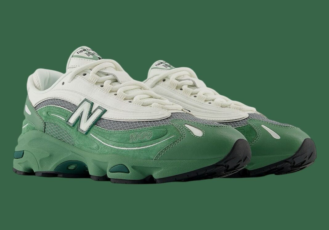 New Balance 1000 Verde / Crema foto 3