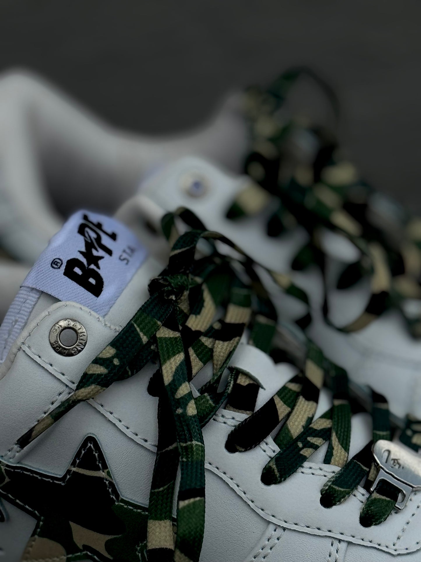 Bappe White Military Green