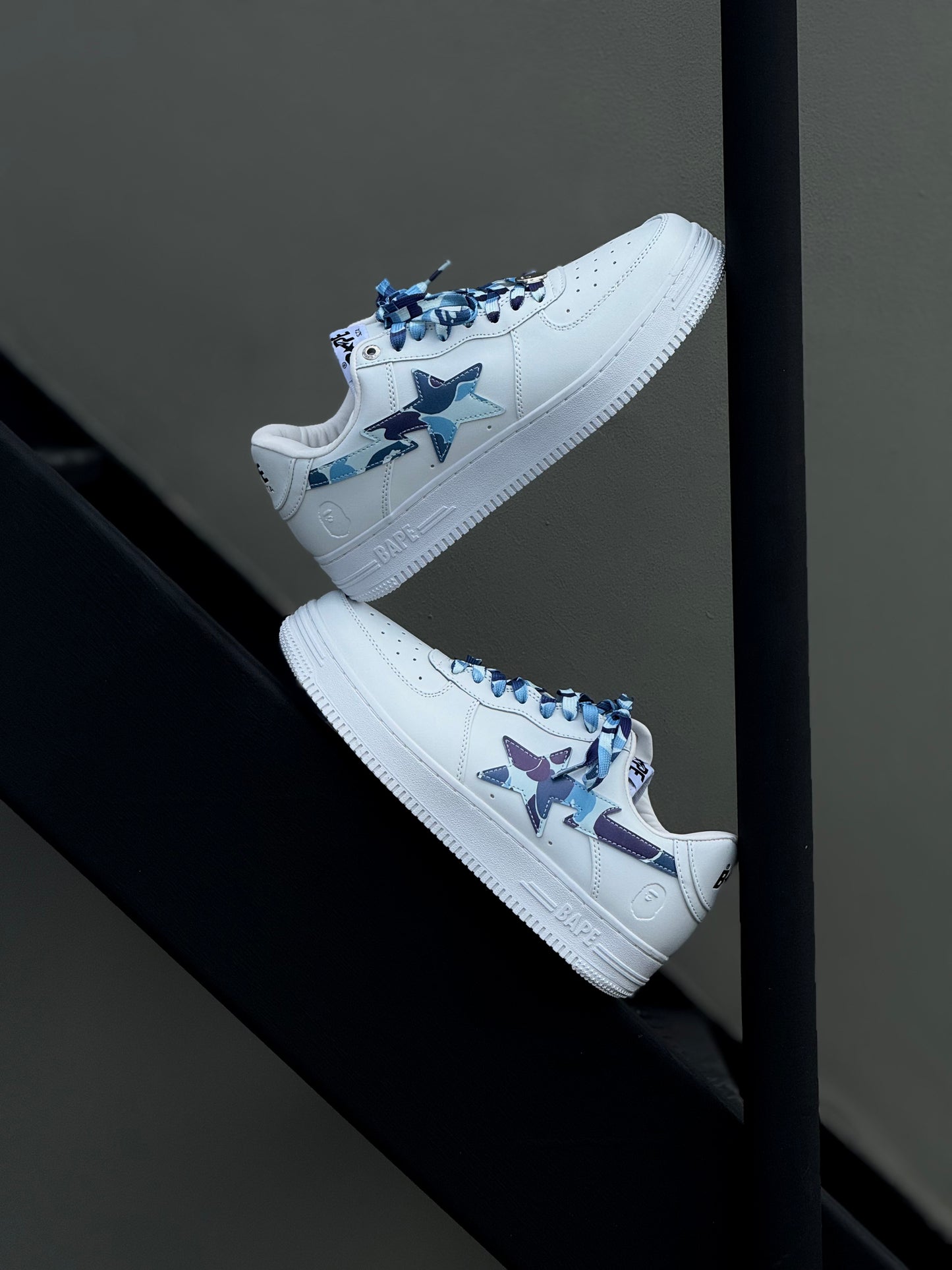 Bappe White Military Blue