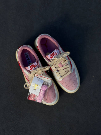 Travis Scott x Air Jordan 1 Low Shy Pink