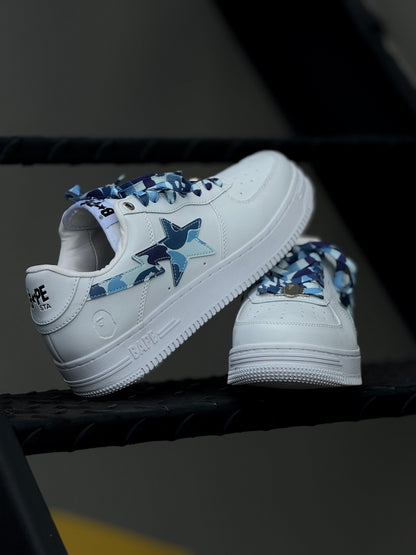 Bappe White Military Blue