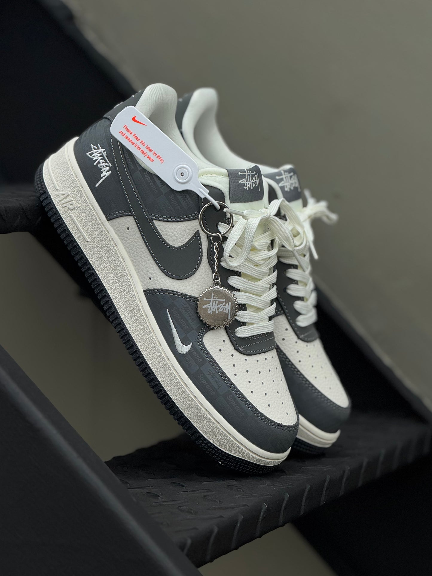 Nike Air Force 1 Low Stussy Black and Grey