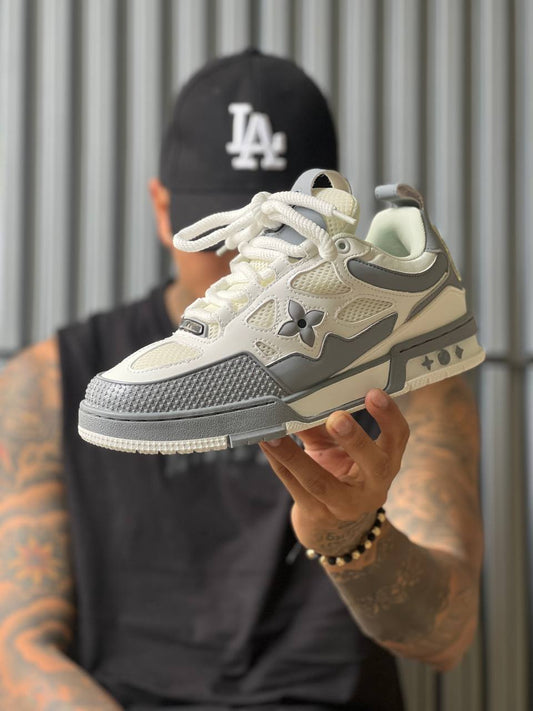 Louis Vuitton Gris con Blanco
