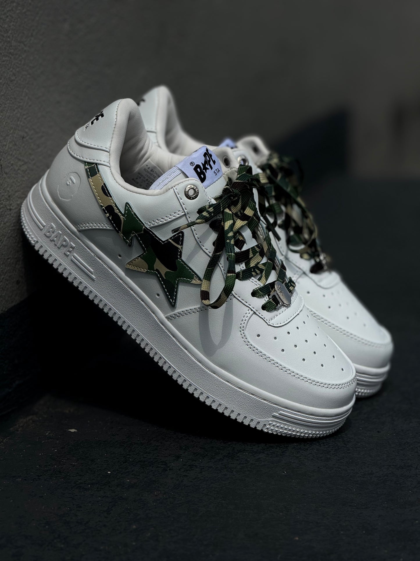 Bappe White Military Green