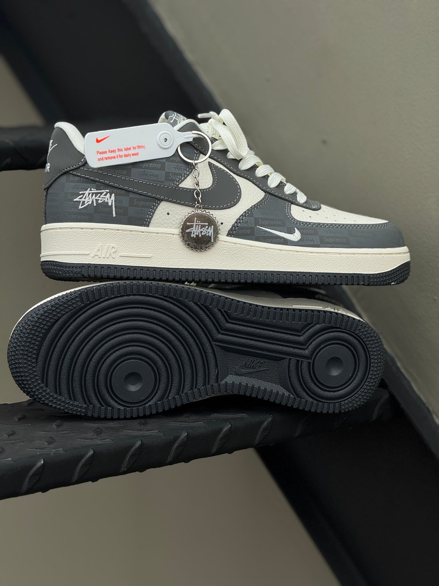 Nike Air Force 1 Low Stussy Black and Grey