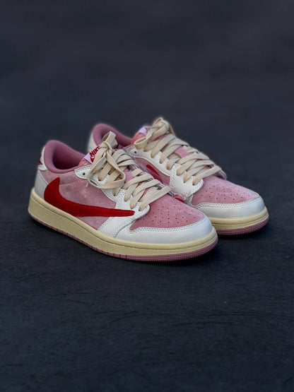 Travis Scott x Air Jordan 1 Low Shy Pink