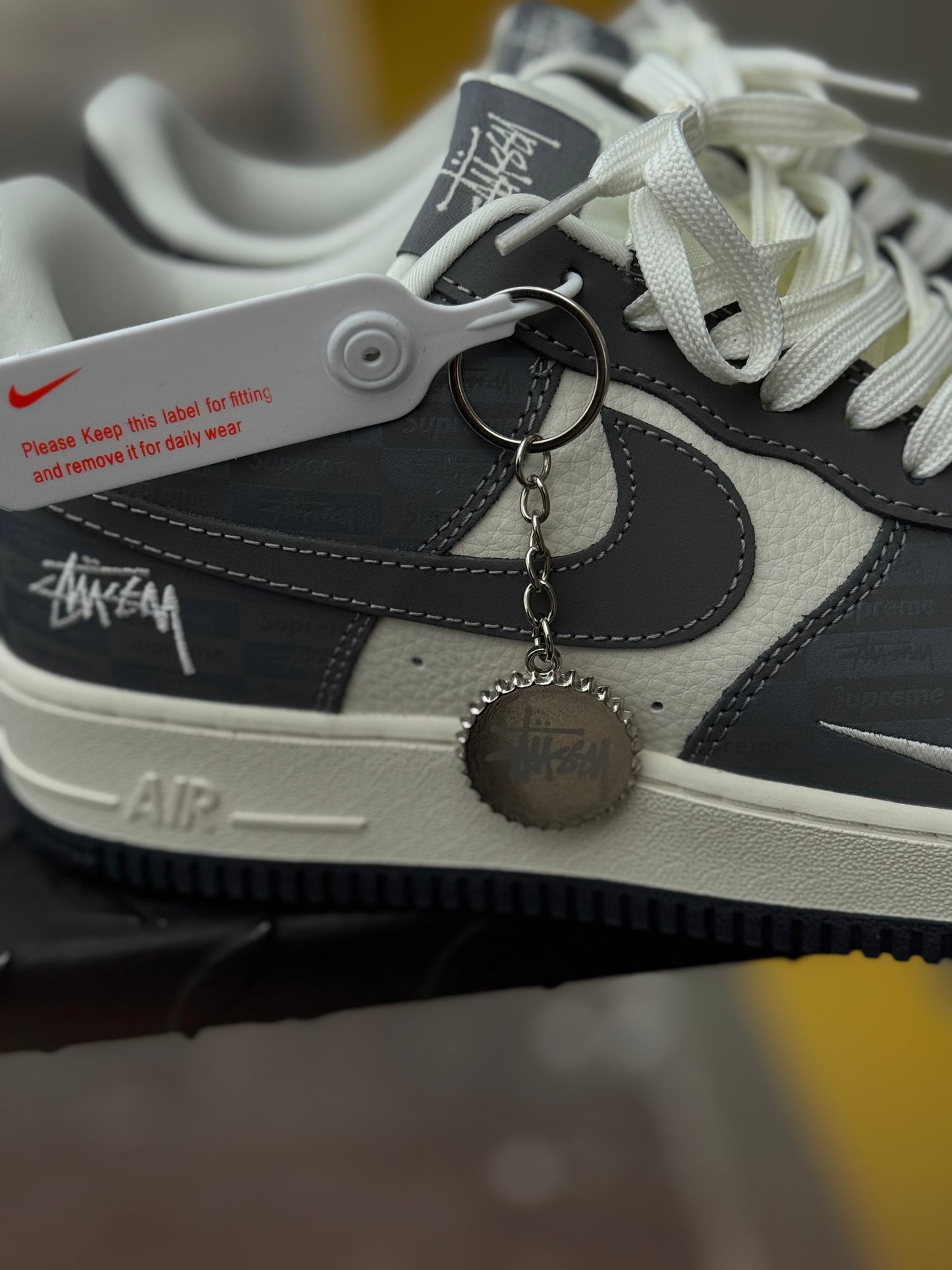 Nike Air Force 1 Low Stussy Black and Grey