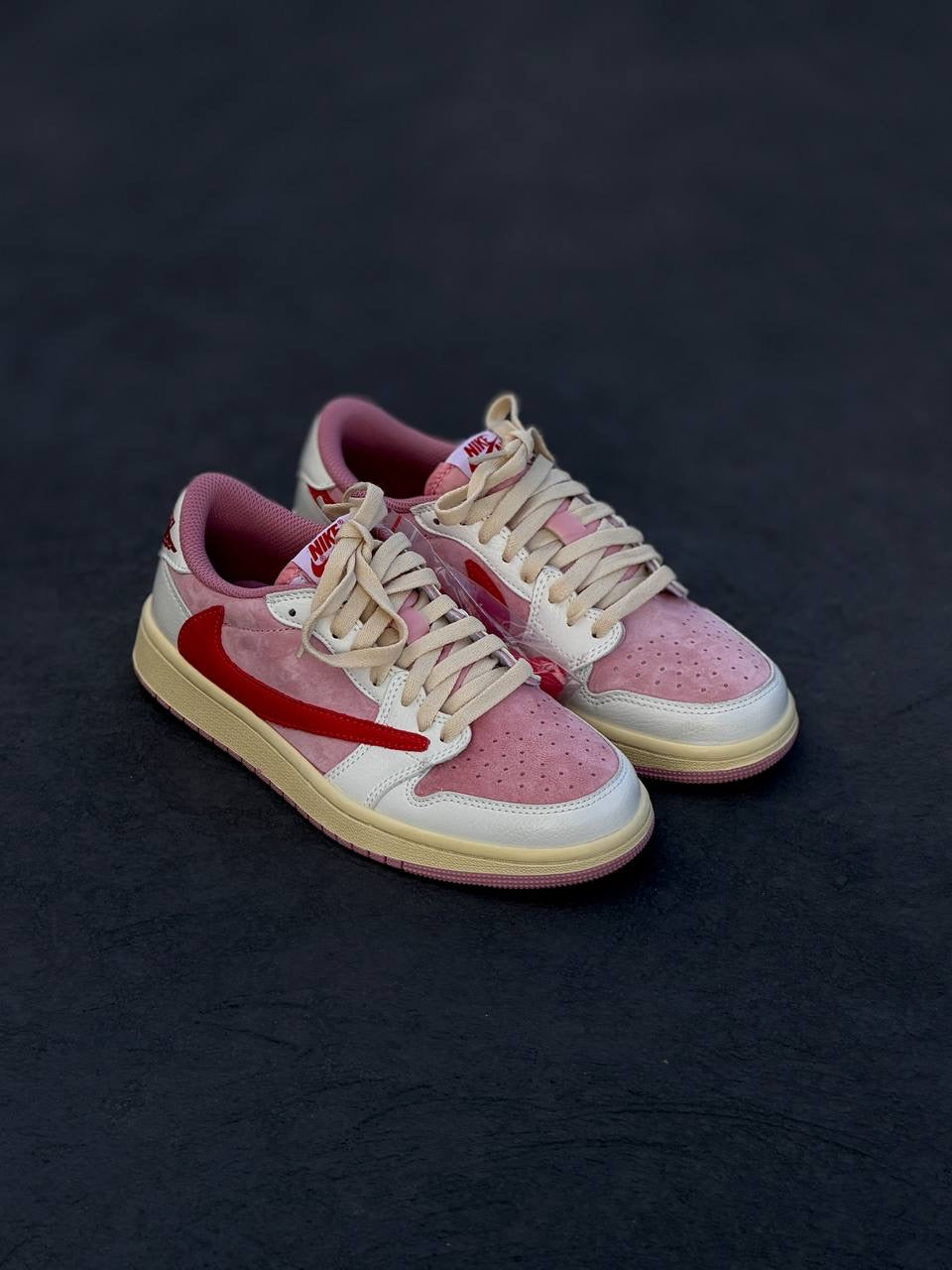 Travis Scott x Air Jordan 1 Low Shy Pink