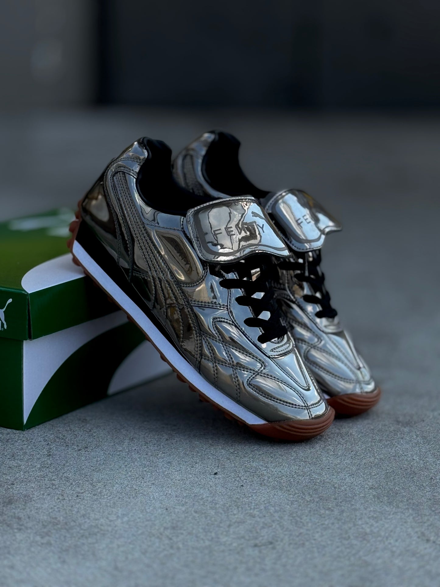 Puma Avanti C Rihanna Fenty Aged Silver