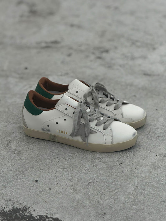 Golden Goose Super-Star Green and Gray
