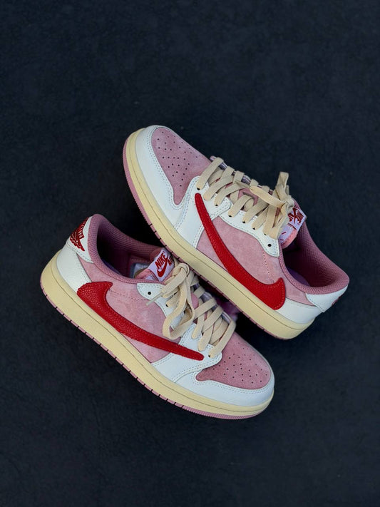 Travis Scott x Air Jordan 1 Low Shy Pink