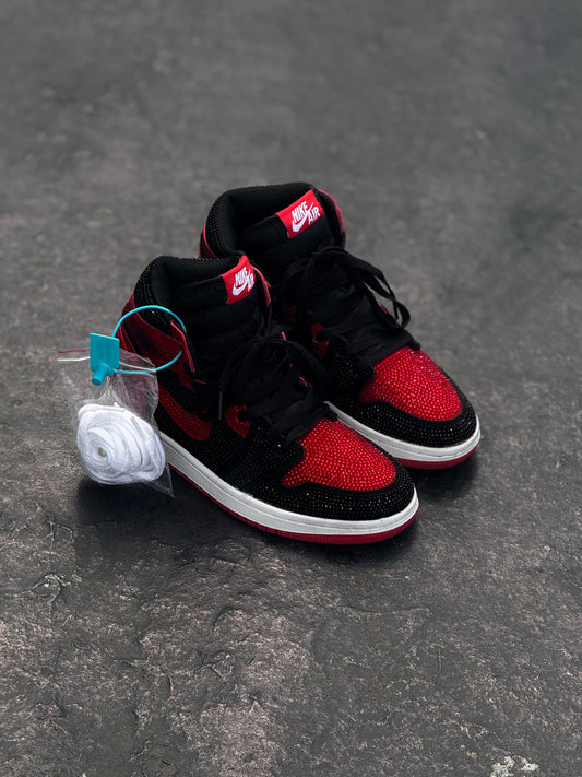Air Jordan 1 High Chicago Swarovski By Crystals