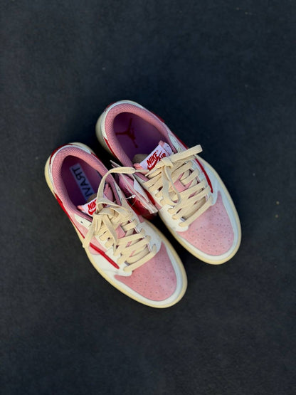 Travis Scott x Air Jordan 1 Low Shy Pink