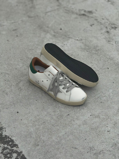 Golden Goose Super-Star Green and Gray