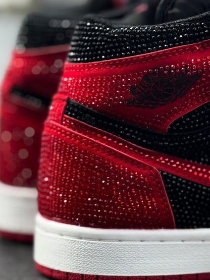 Retro 1 Jordan High Chicago Swarovski By Crystals