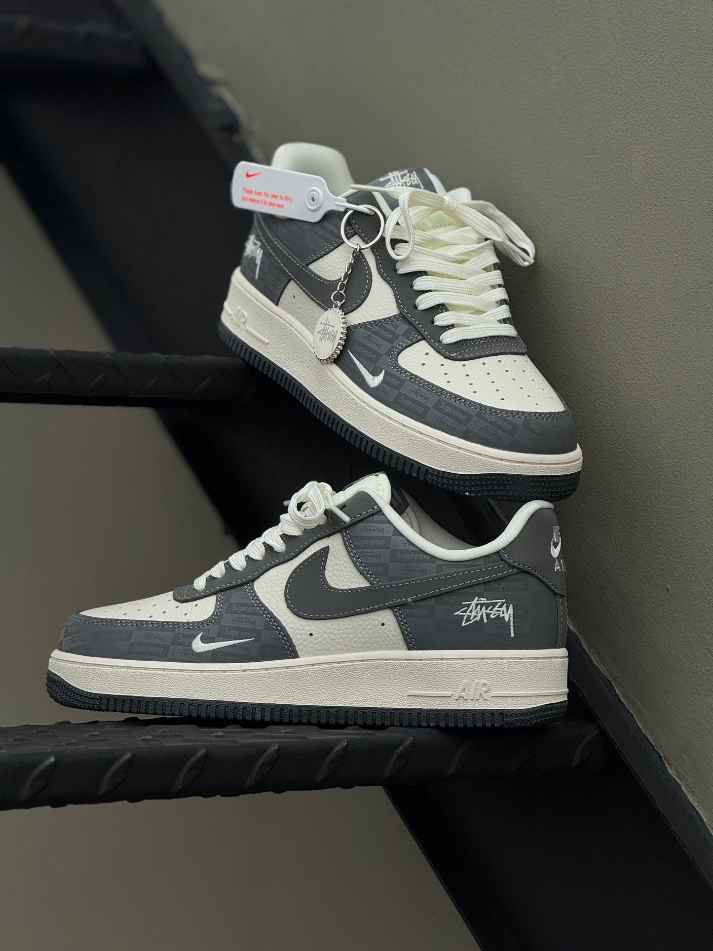 Nike Air Force 1 Low Stussy Black and Grey