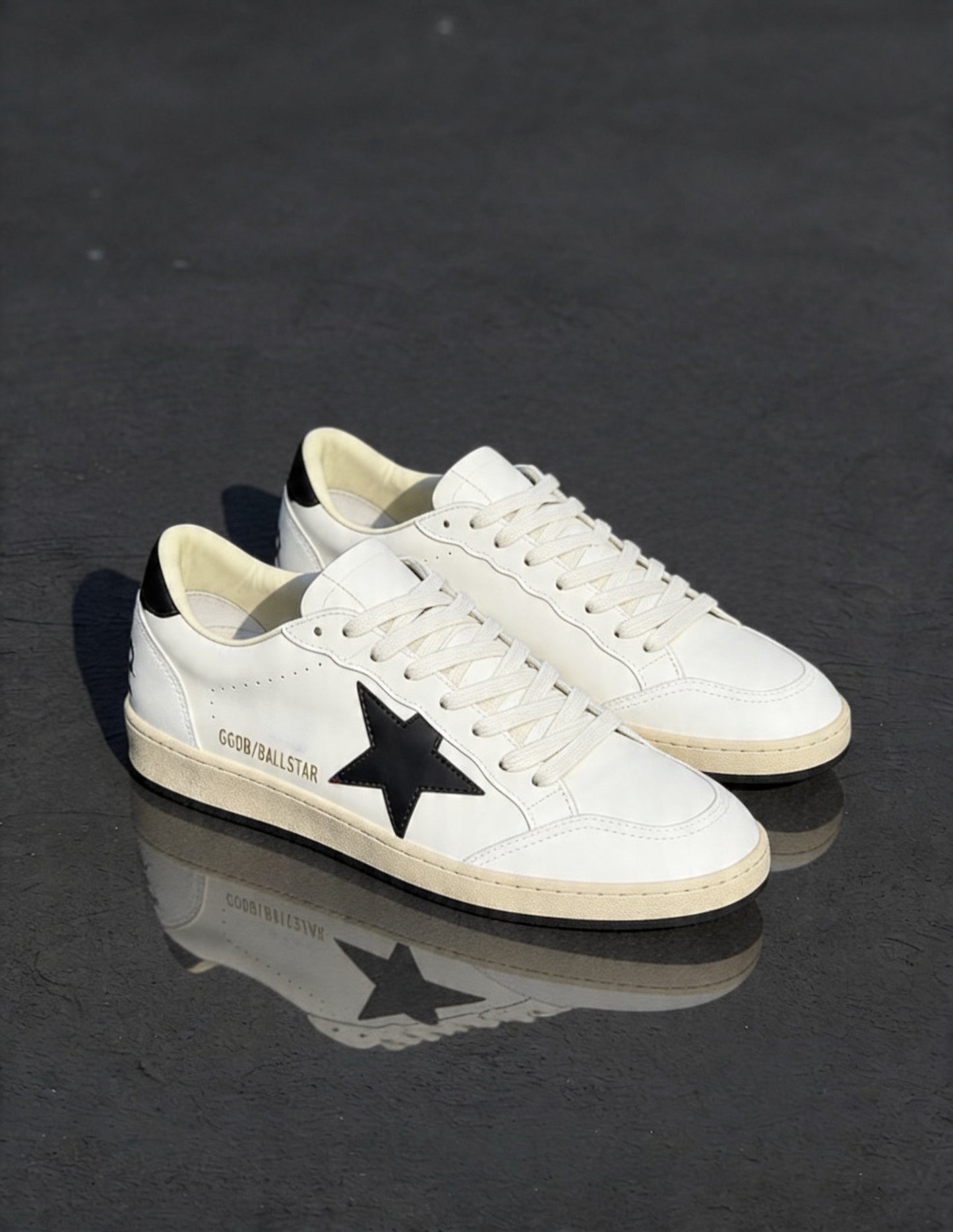 Golden Goose Estrella Negra talon negro