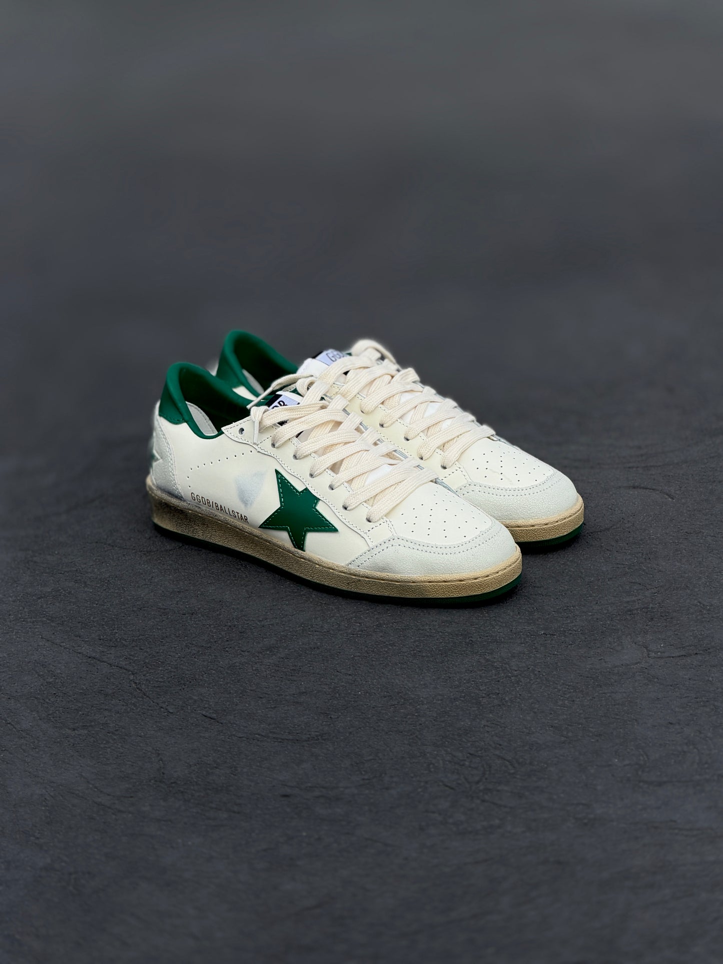 Golden goose Estrella verde talon verde