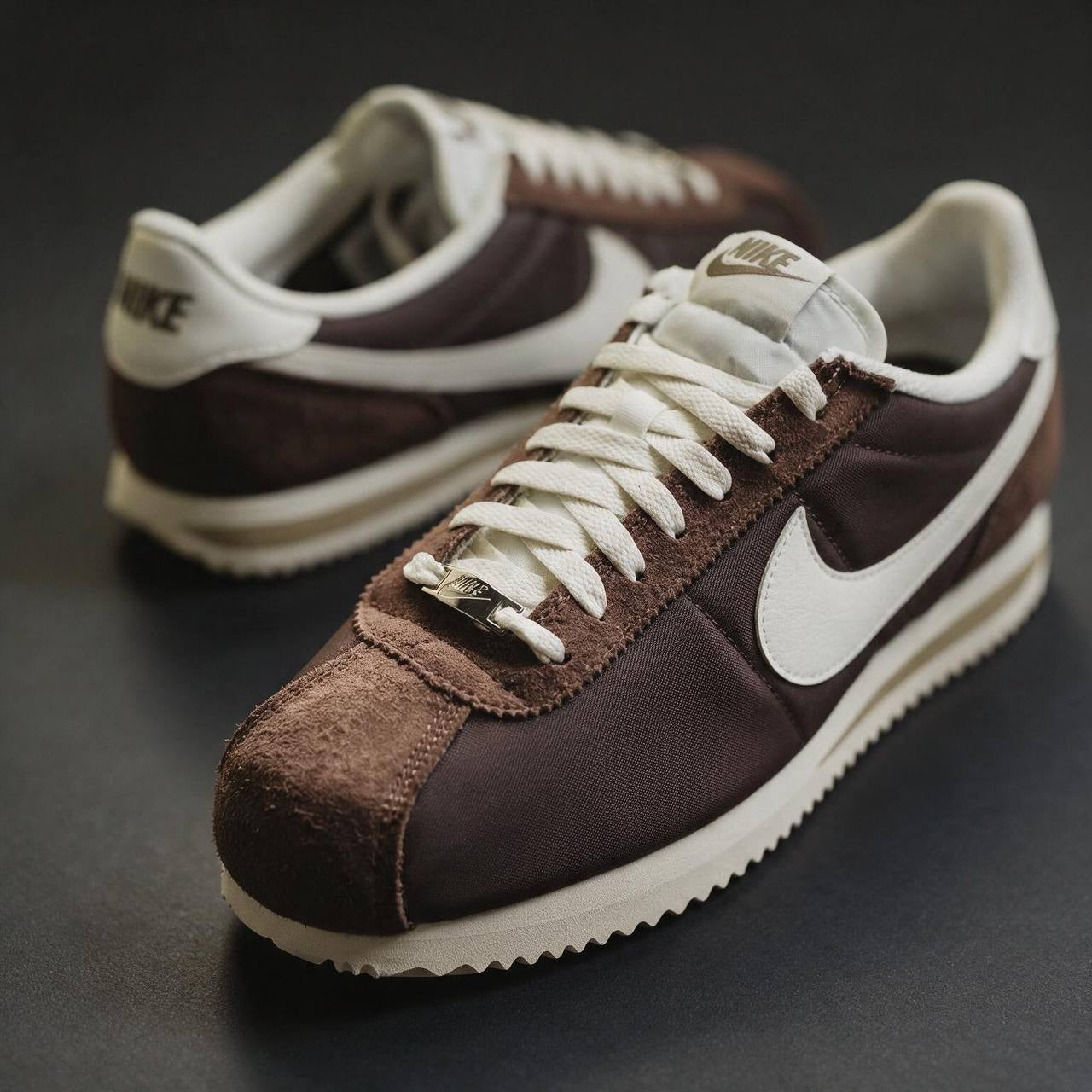 nike cortez brown