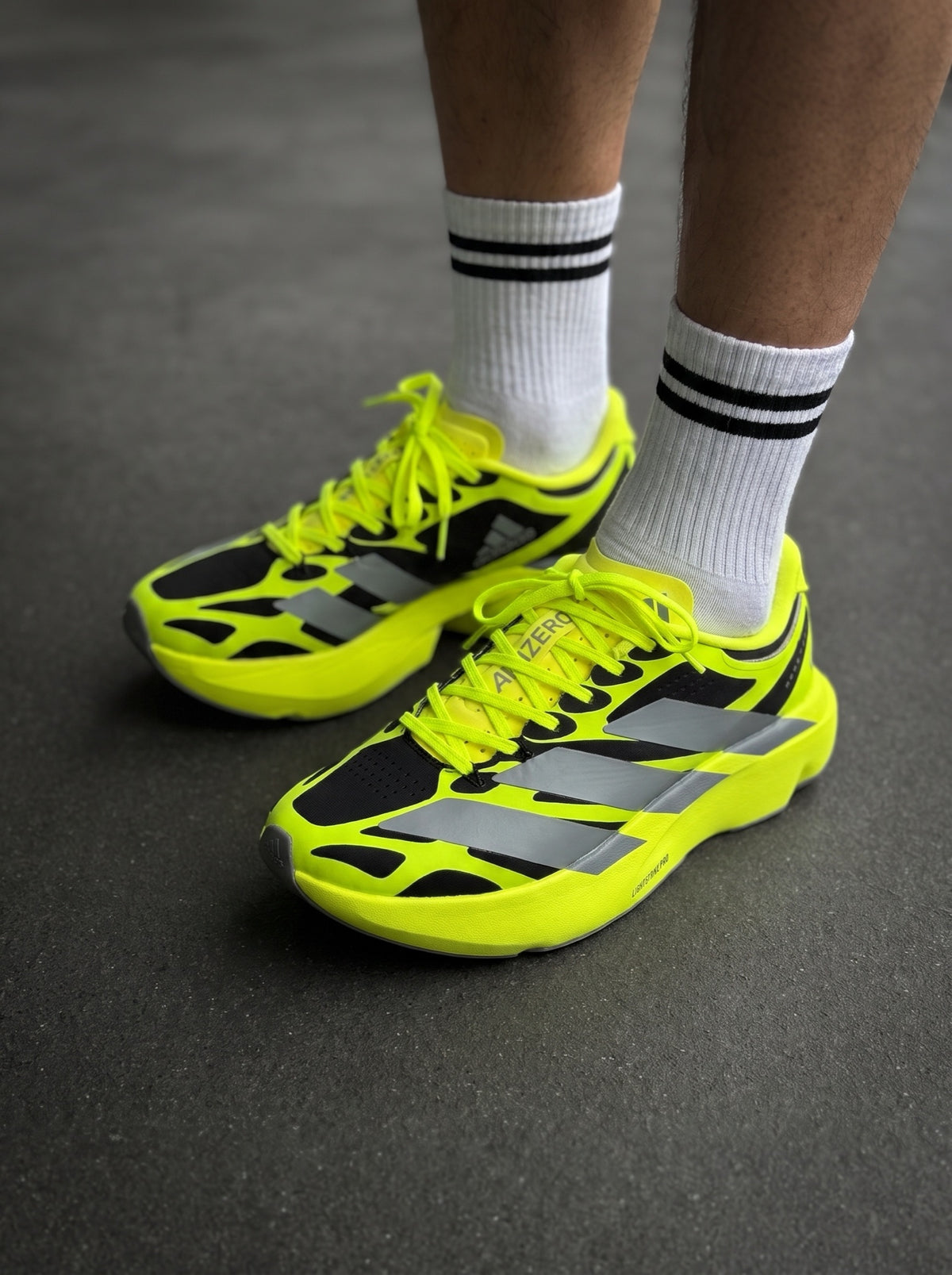 Adidas Adizero Evo SL Amarilla Neón Negra