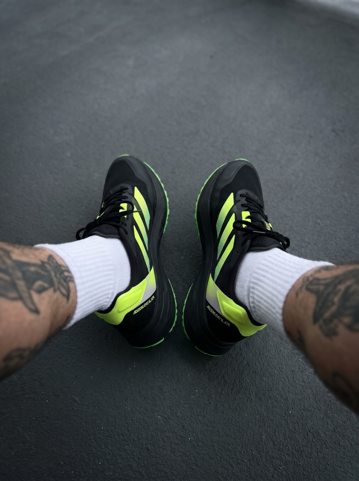 Adidas Adizero Evo SL ATR Negra Verde Neón