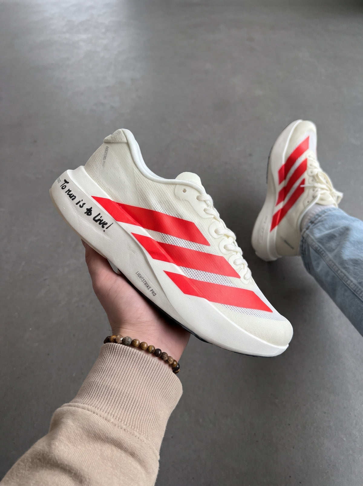 Adidas Adizero Evo SL Blanca Roja