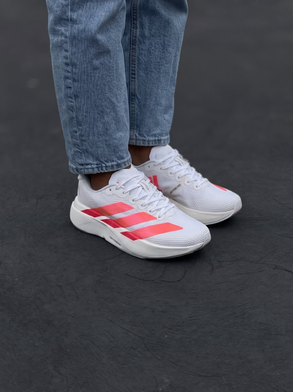 Adidas Adizero Evo SL Blanca Rosa Coral