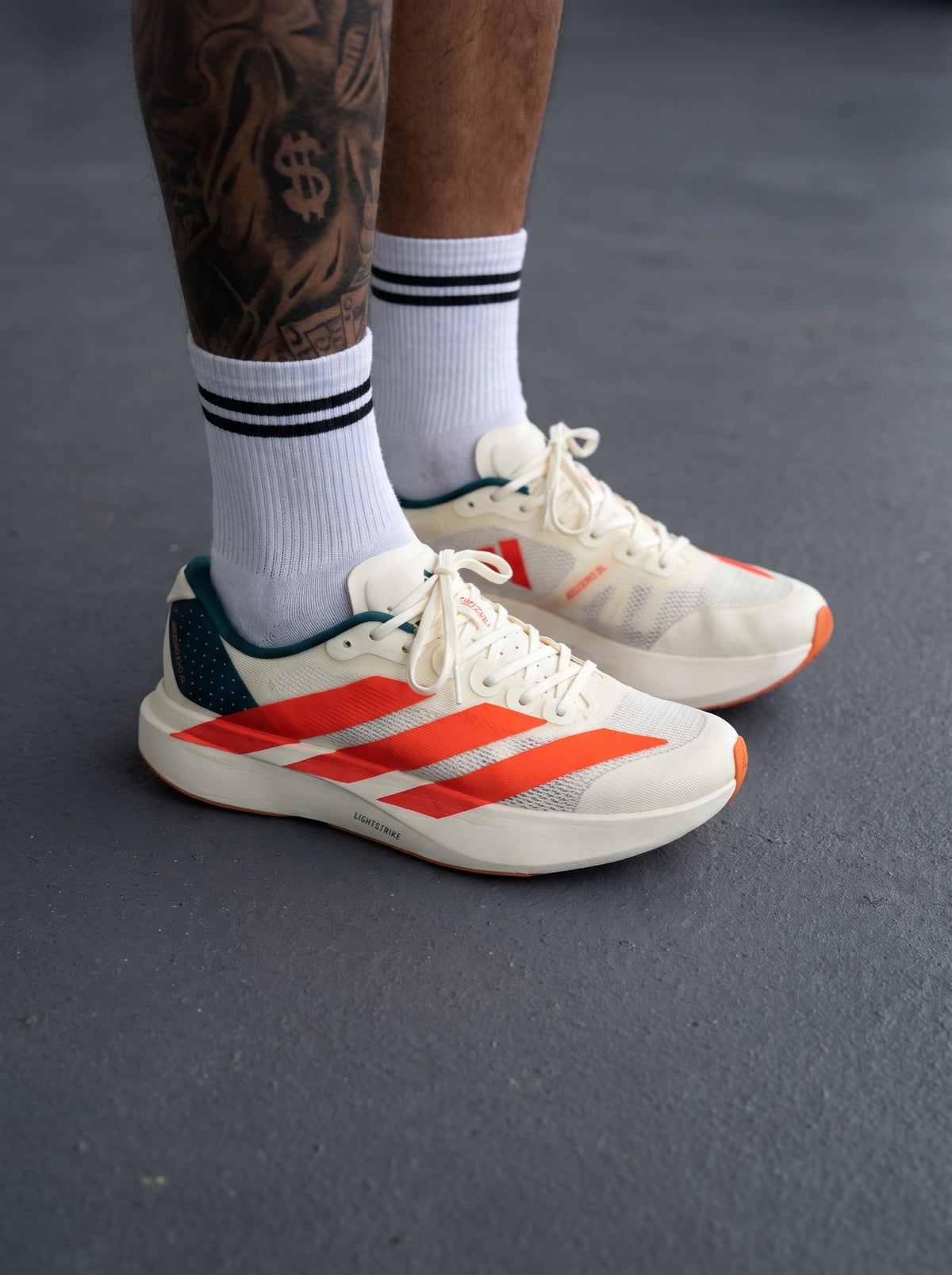 Adidas Adizero Evo SL Crema Naranja Verde