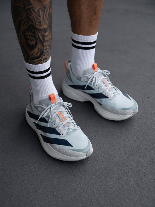 Adidas Adizero Evo SL Gris Azul Marino Naranja