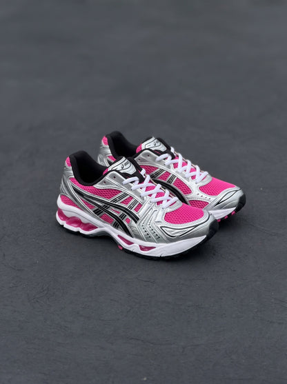 Asics Gel Kayano 14 Fucsia Plata Negra