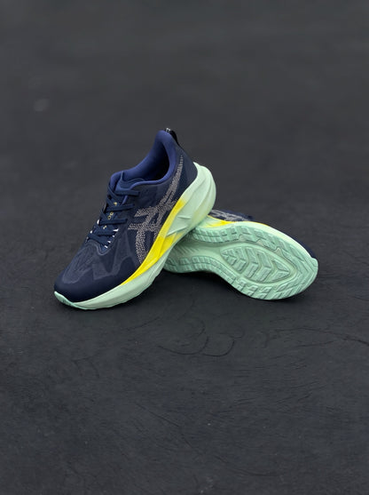 Asics Novablast 5 Azul Marino Amarilla