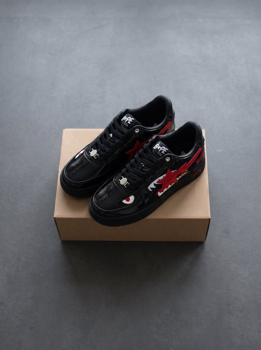 Bape Sta Shark Negra Roja