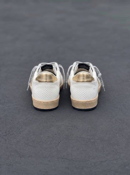 Golden Goose Ball Star Blanca Dorada