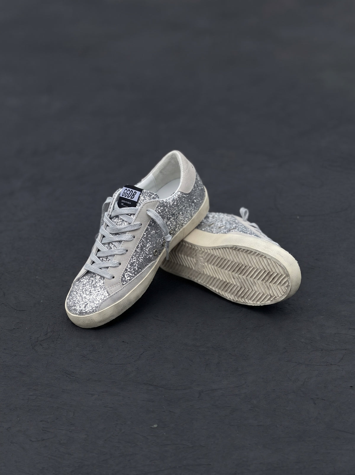 Golden Goose Super-Star Plata Brillante