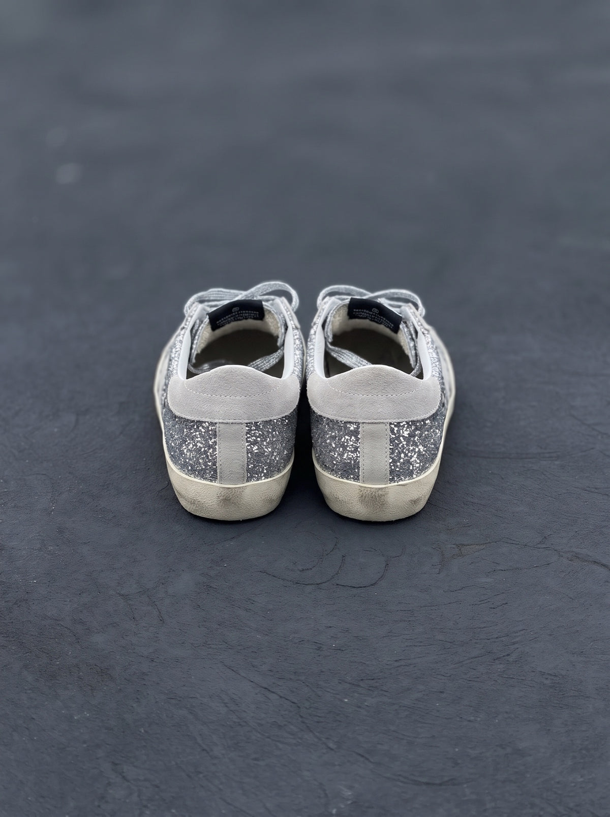 Golden Goose Super-Star Plata Brillante