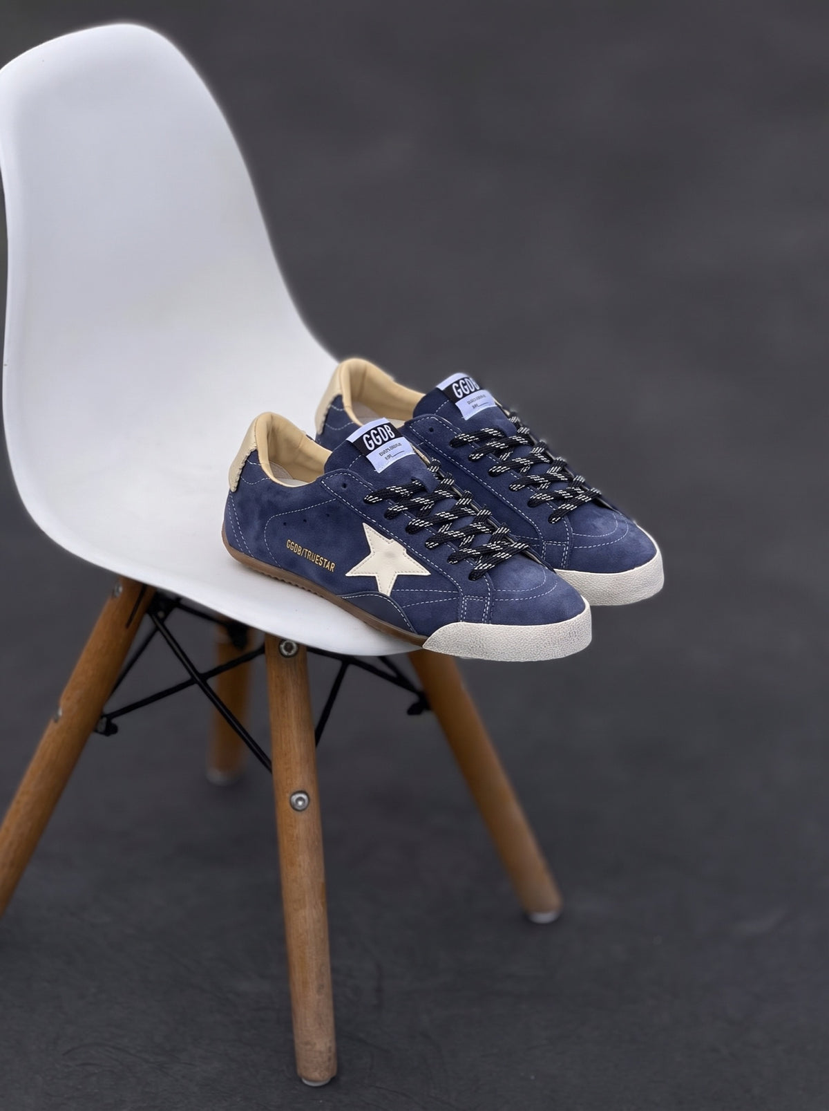Golden Goose True-Star Azul Crema