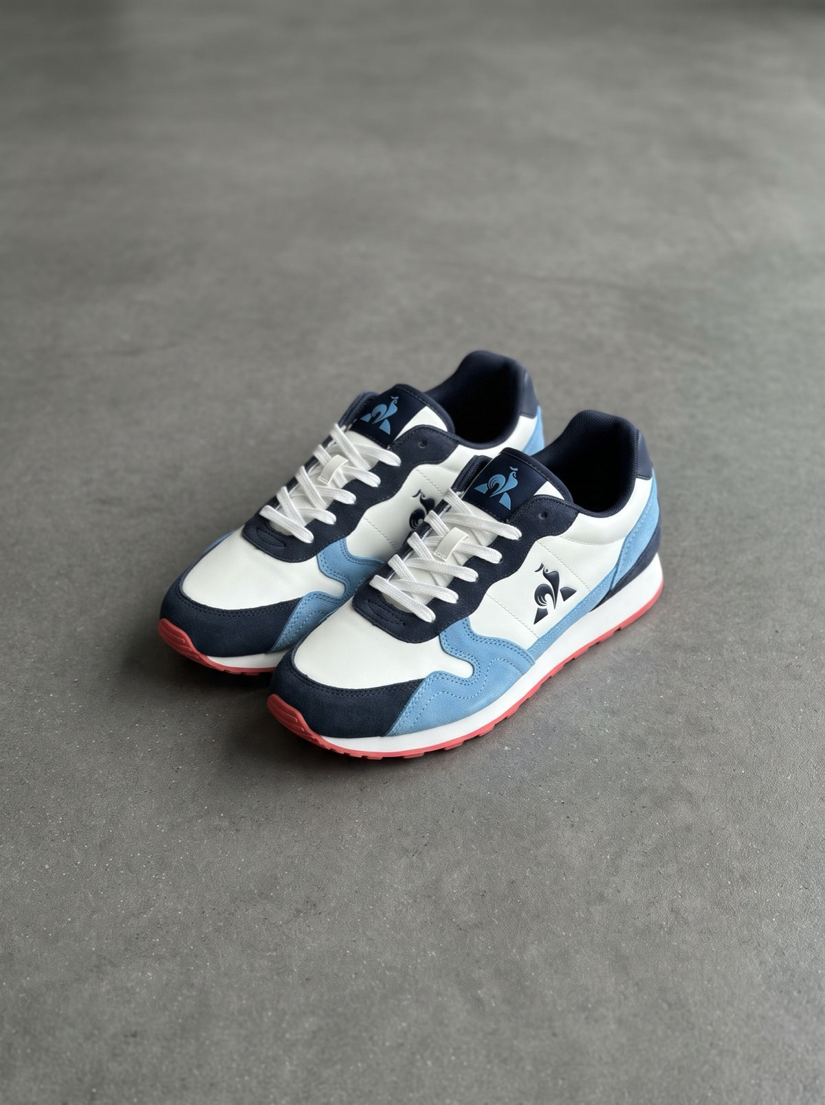 Le Coq Sportif Jet Star 2 Blanca Azul Marino Celeste