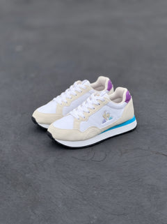 Le Coq Sportif Jet Star 2 Blanca Beige Celeste Morada