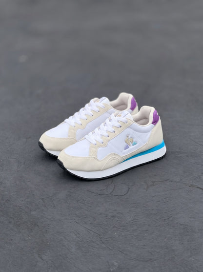 Le Coq Sportif Jet Star 2 Blanca Beige Celeste Morada