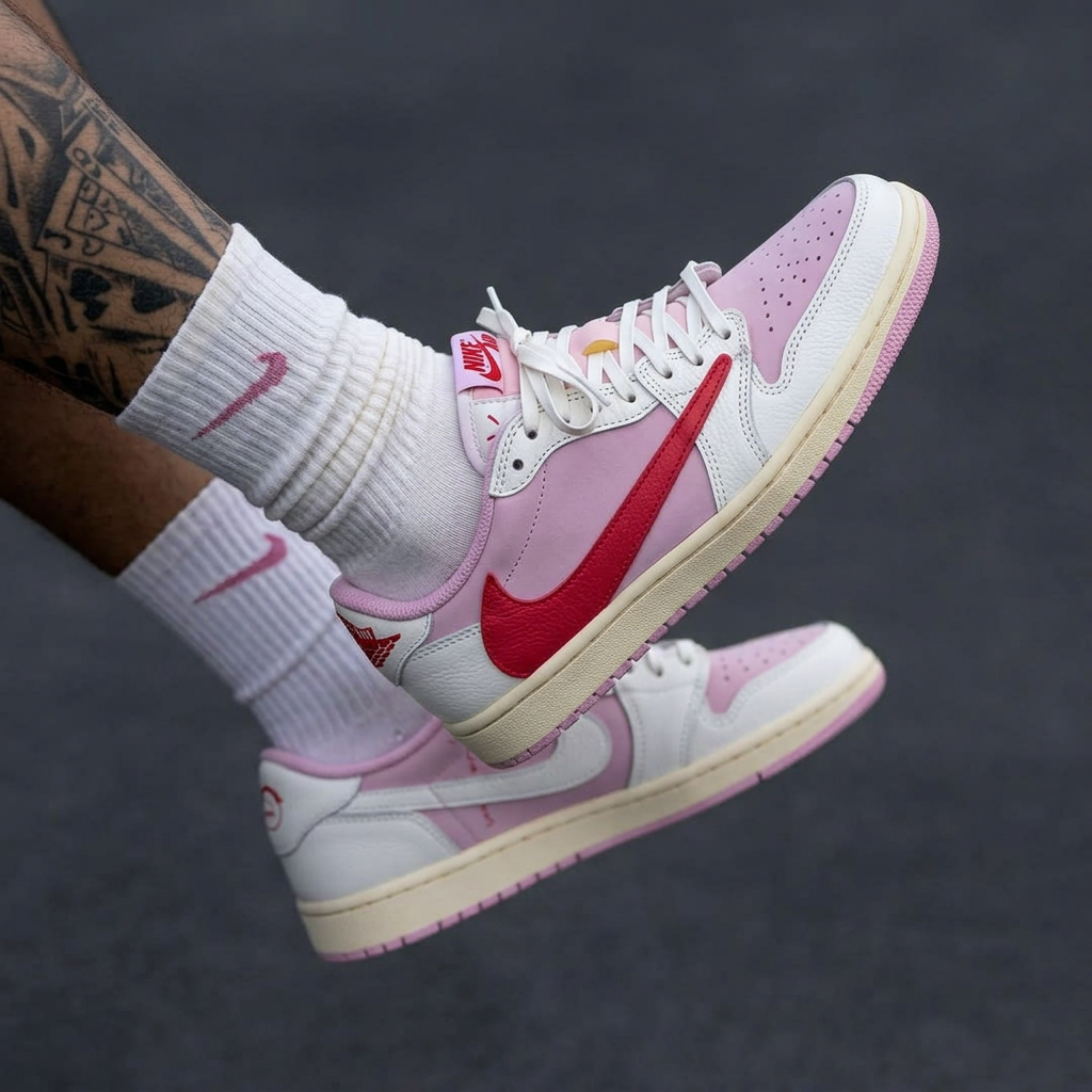 Nike jordan 1 low travis Tropical Pink