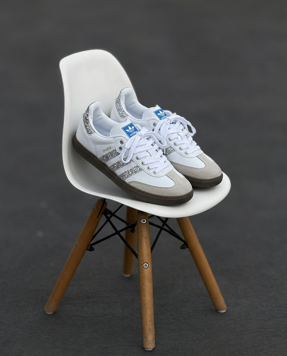 Adidas Samba Plata brillante