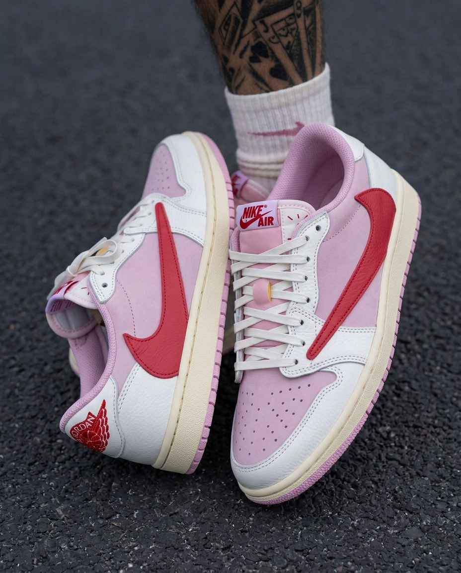 Nike jordan 1 low travis Tropical Pink