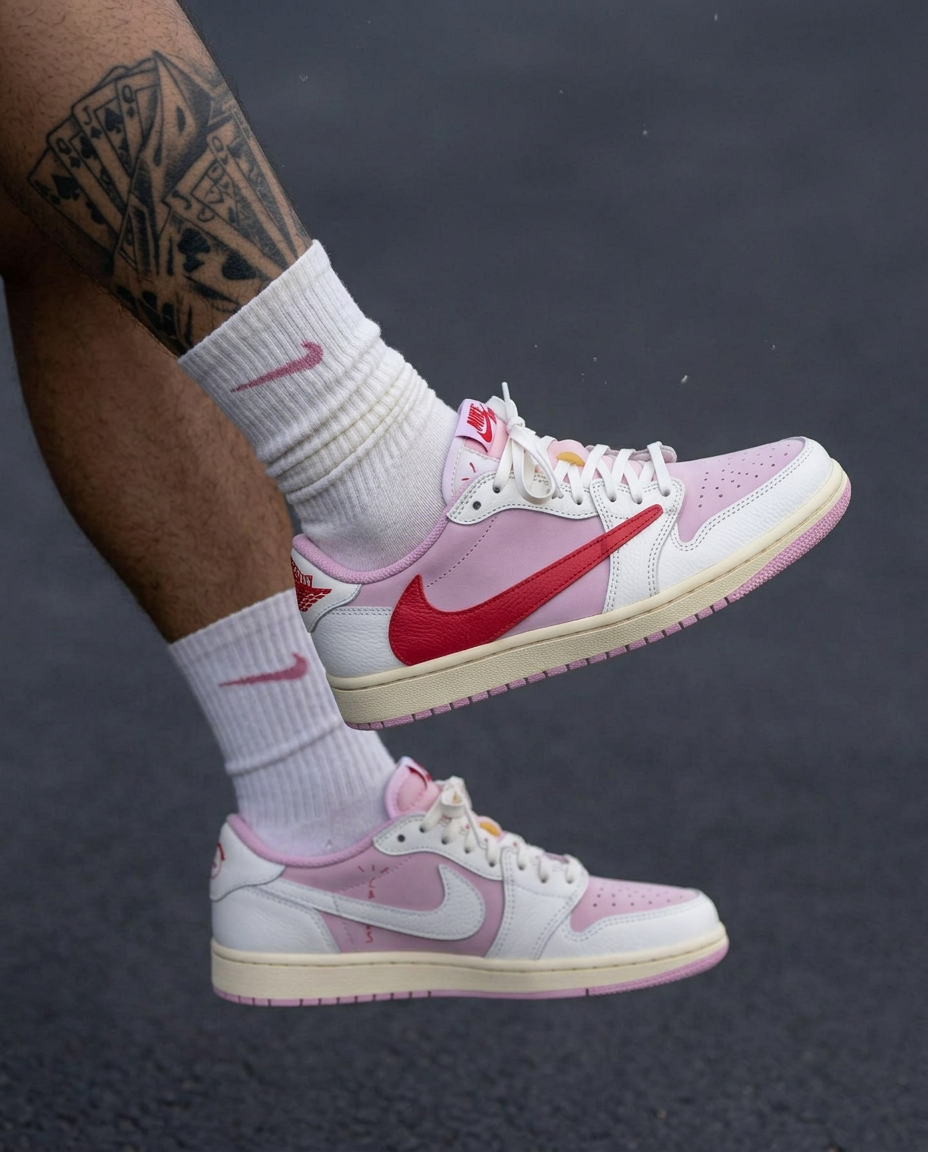 Nike jordan 1 low travis Tropical Pink