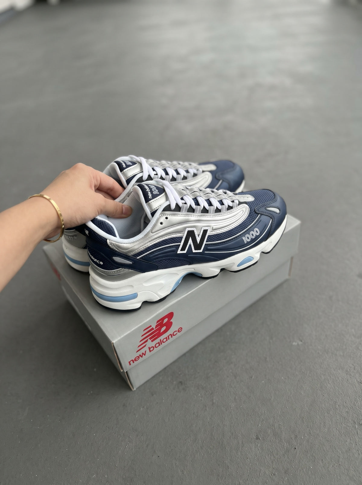 New Balance 1000 Azul Marino Plata
