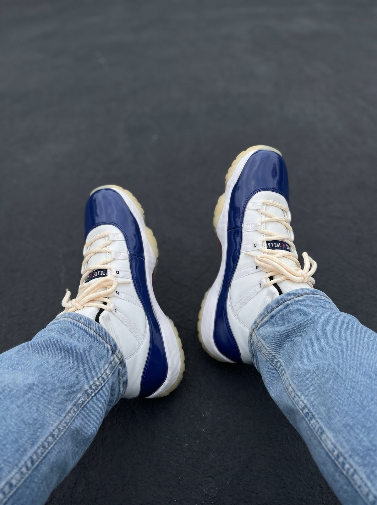Nike Air Jordan 11 Retro Blanca Azul Rey Roja