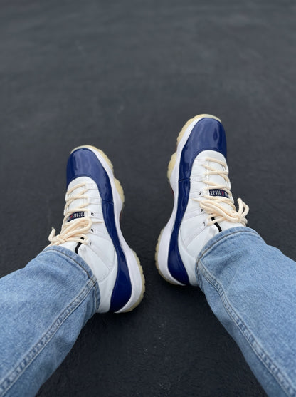 Nike Air Jordan 11 Retro Blanca Azul Rey Roja