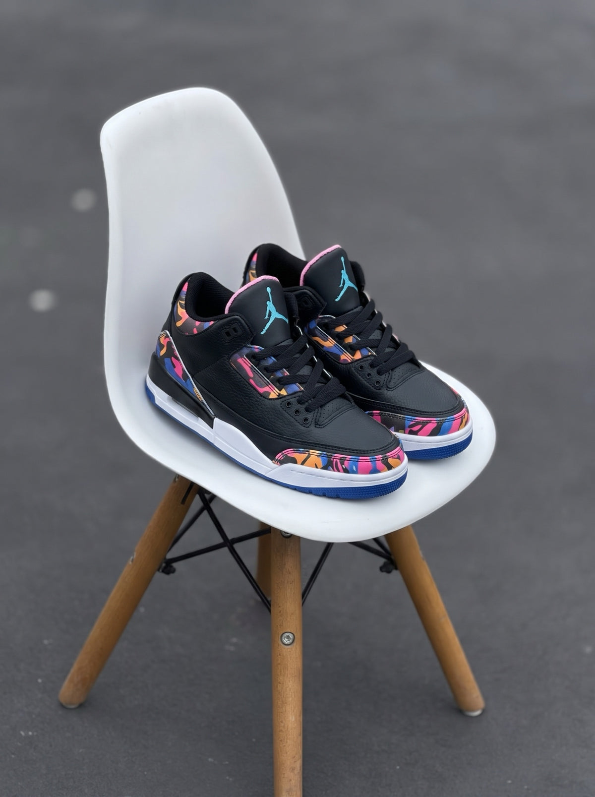 Nike Air Jordan 3 Retro Negra Multicolor